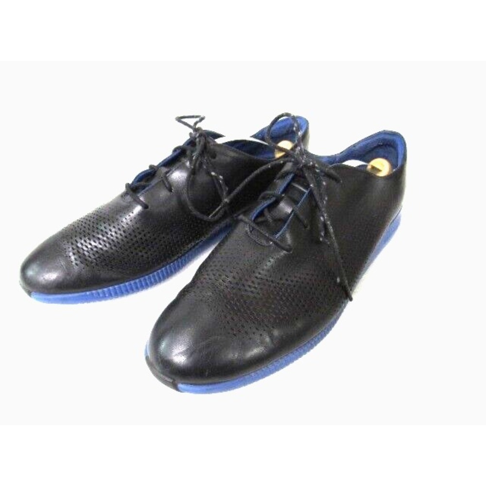 Cole Haan 2.0 Grand Laser Wing Oxford Black Blue Womens Size 9.5B W05559